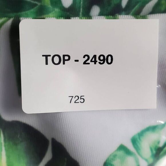 Boohoo Plus Bandeau Swimsuit Bottom Leaf Print Leopard Trim Size 18 NWT - Picture 7 of 7